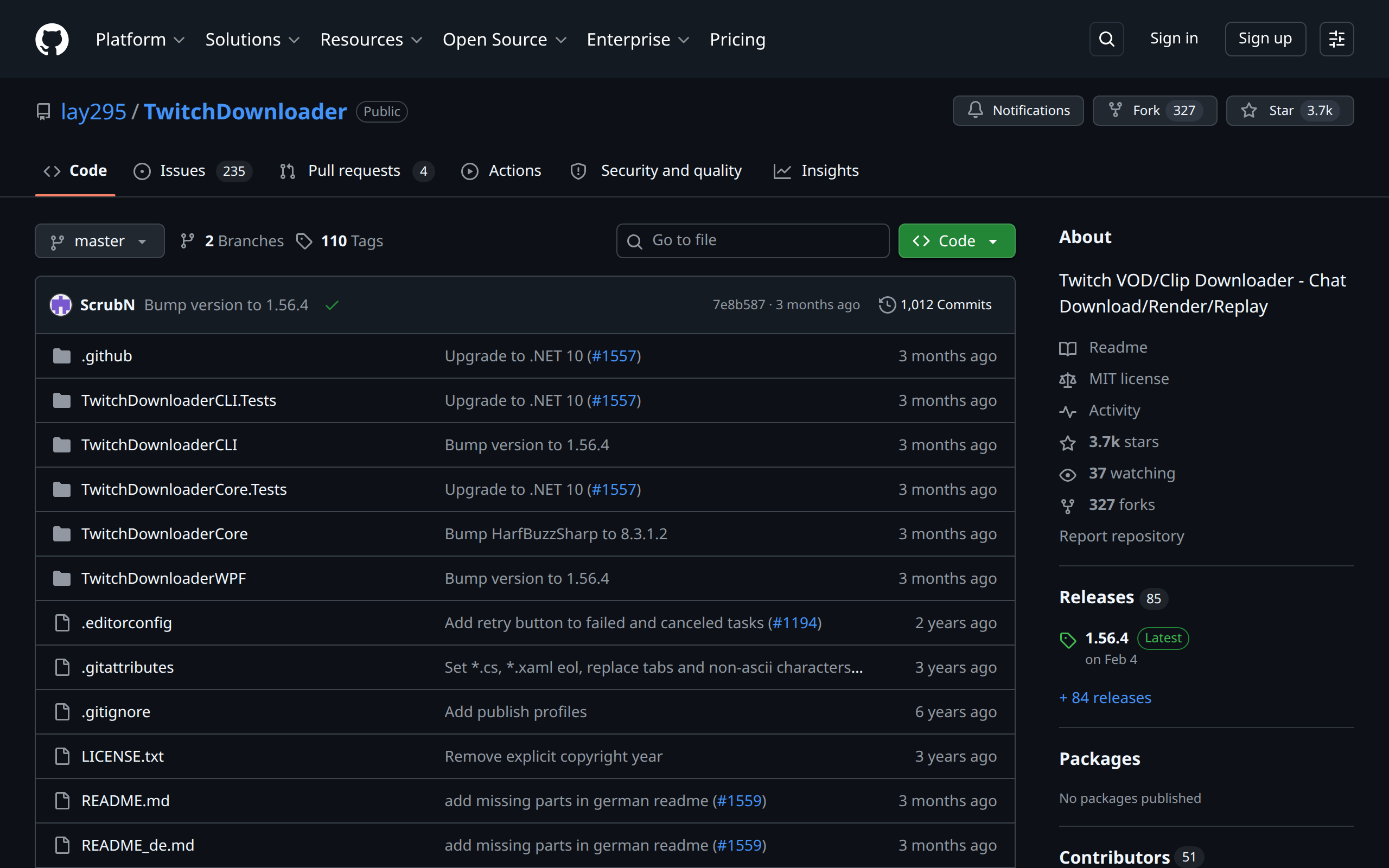 TwitchDownloader screenshot